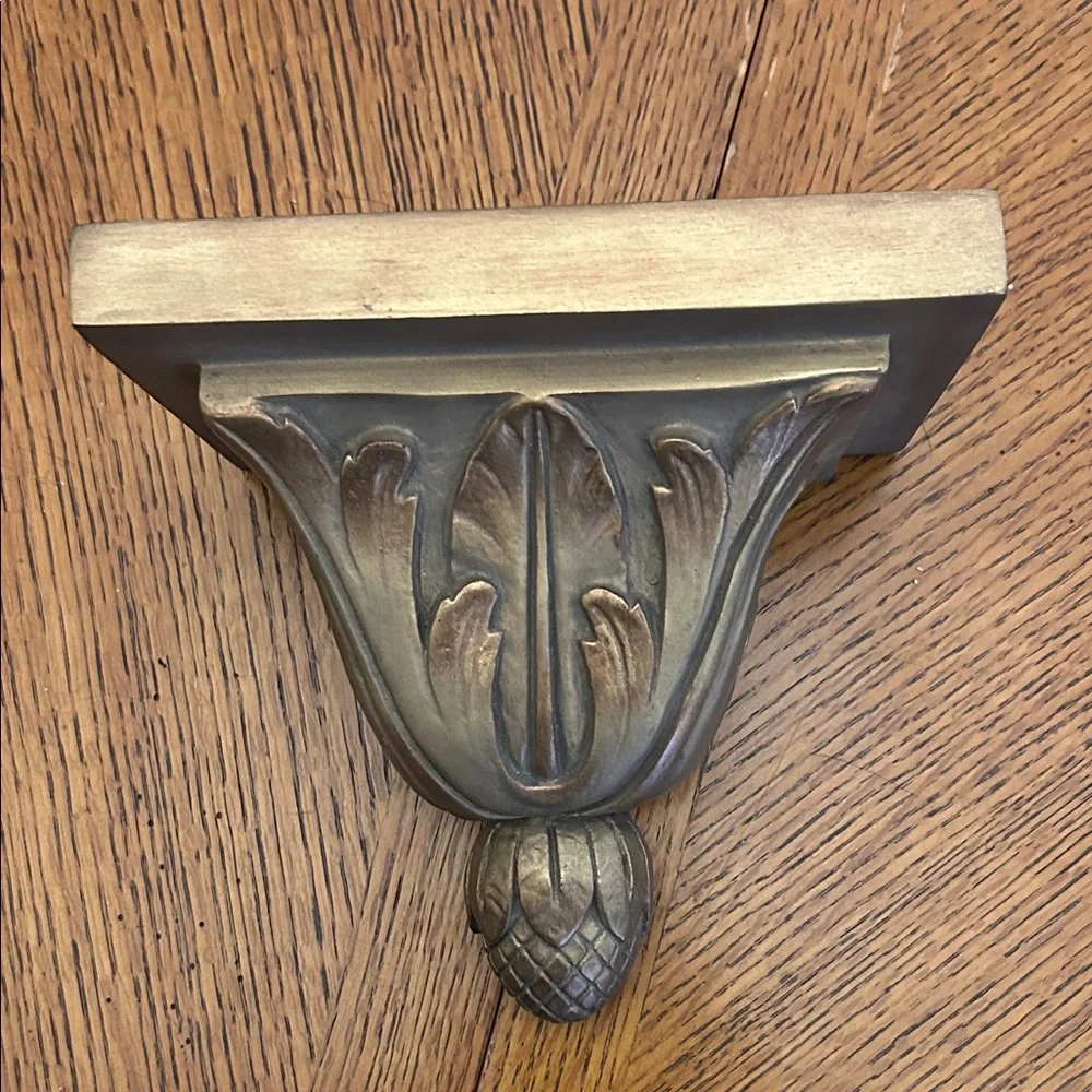 Elegant Gold and Brown Wall Sconce